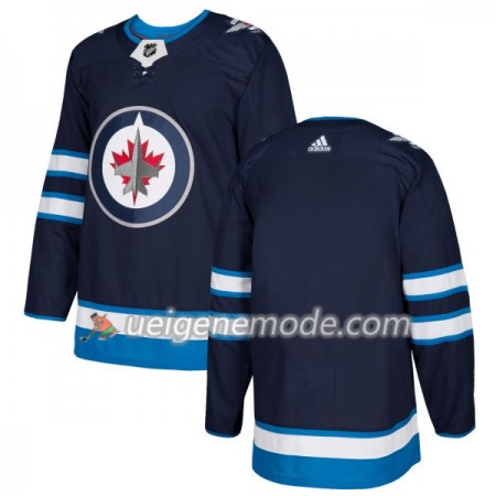 Herren Eishockey Winnipeg Jets Trikot Blank Adidas 2017-2018 Marineblau Authentic